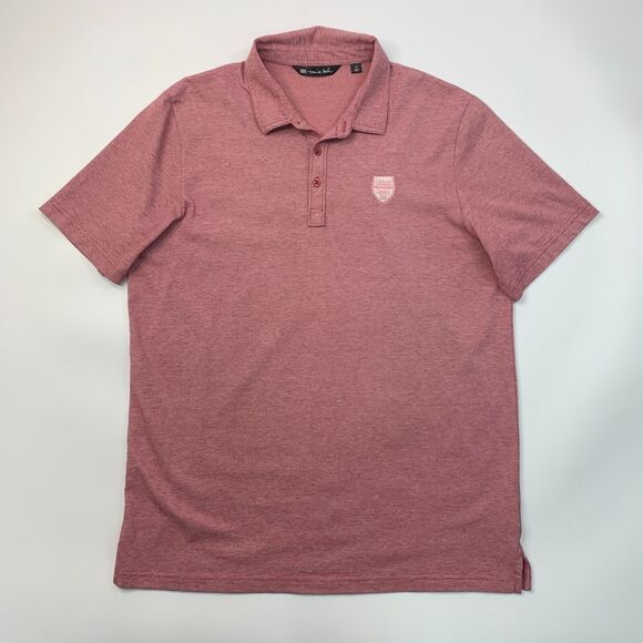 Travis Mathew Polo Shirt Mens XL Extra Large Red Pima Cotton Blend Calabasas - Picture 2 of 11